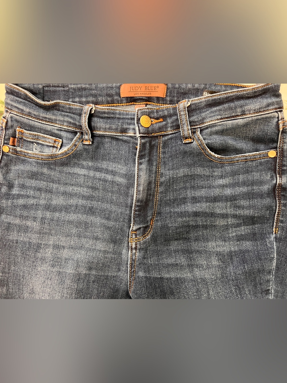 Judy Blue Dark Blue Cropped Capri Jeans - Picture 8 of 11